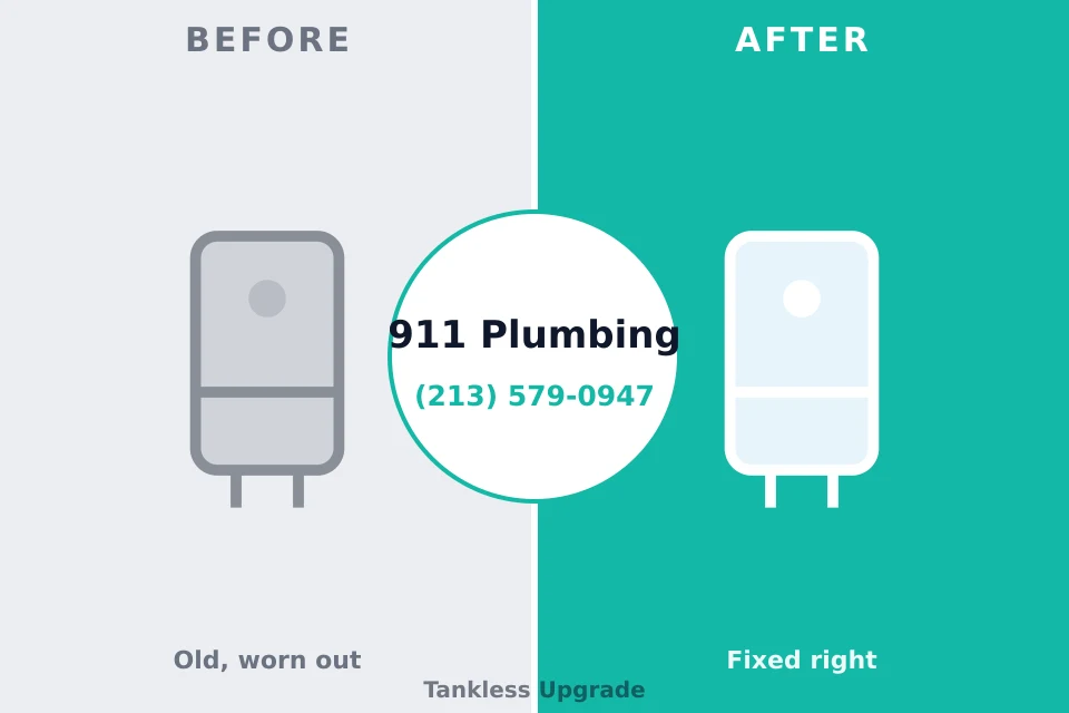 Before and after: plumbing company Copeland, OK